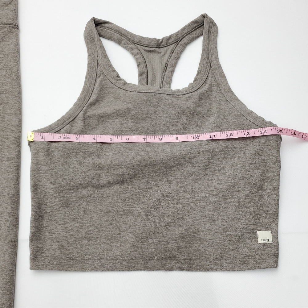 VUORI Set Of Tank & Leggins Cobblestone Heather Clean Elevation Size XS? - Picture 4 of 12